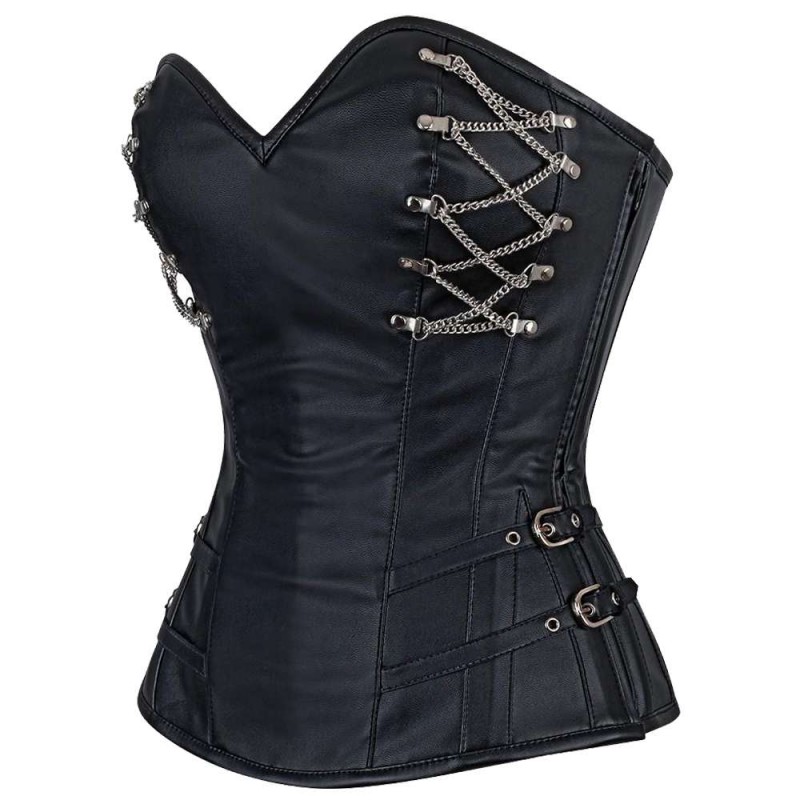 Women Gothic Waist Trainer Corset Body Cerys Over Bust Bustier Vintage Corset